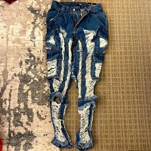 Fashion nova super ripped jeans